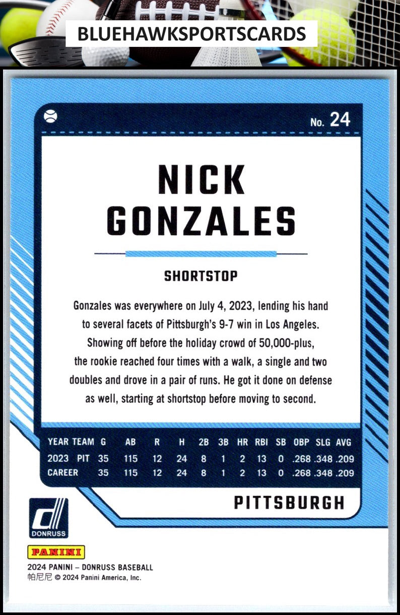 2024 Donruss #24 Nick Gonzales
