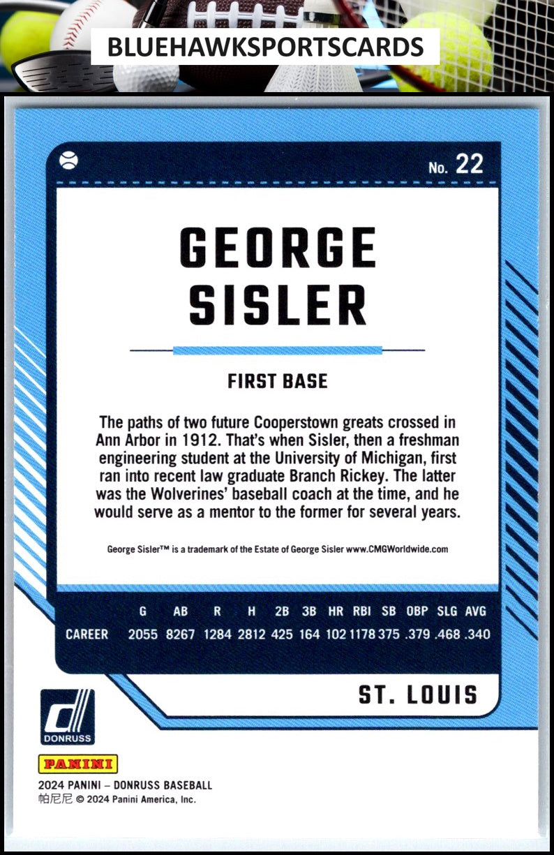 2024 Donruss #22 George Sisler