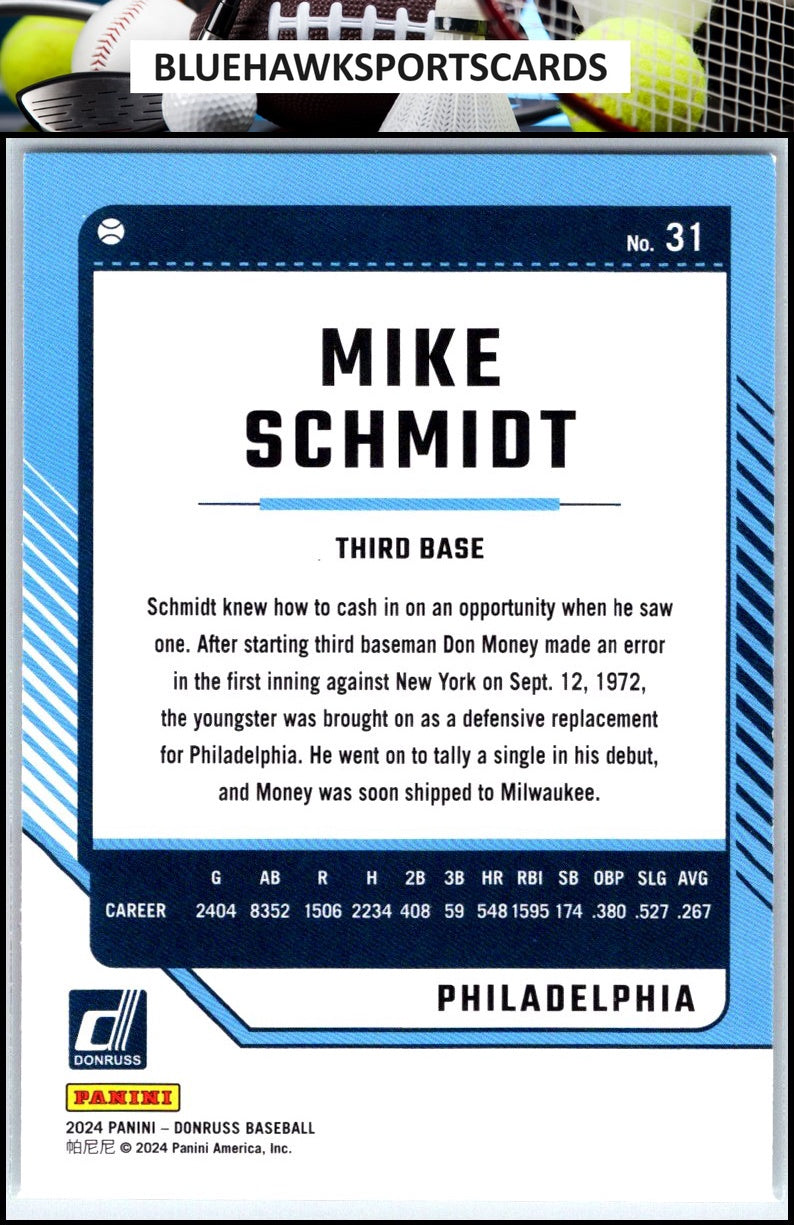 2024 Donruss #31 Mike Schmidt
