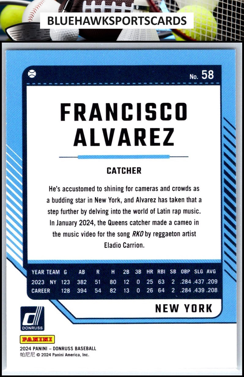 2024 Donruss #58 Francisco Alvarez