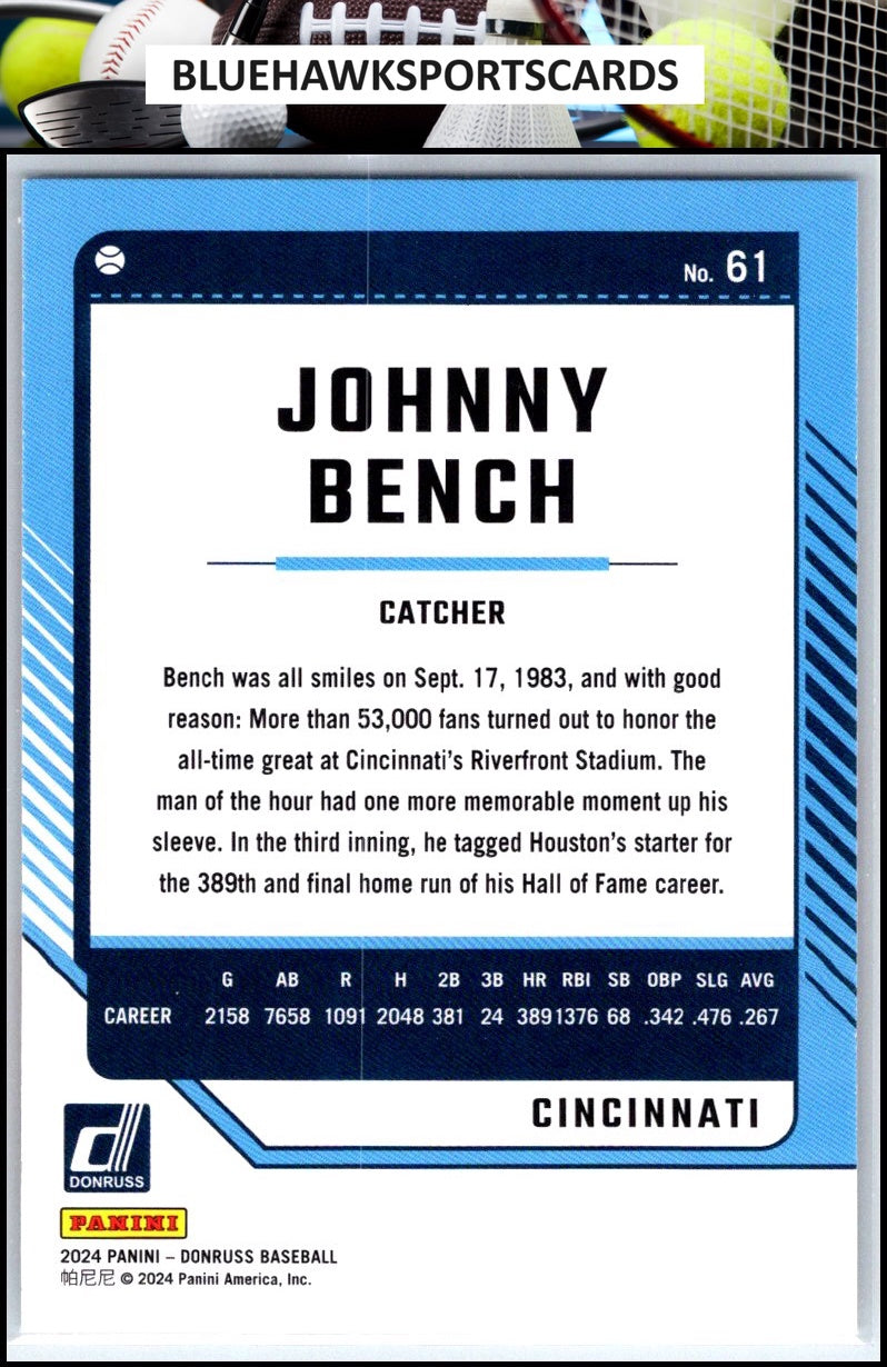 2024 Donruss #61 Johnny Bench