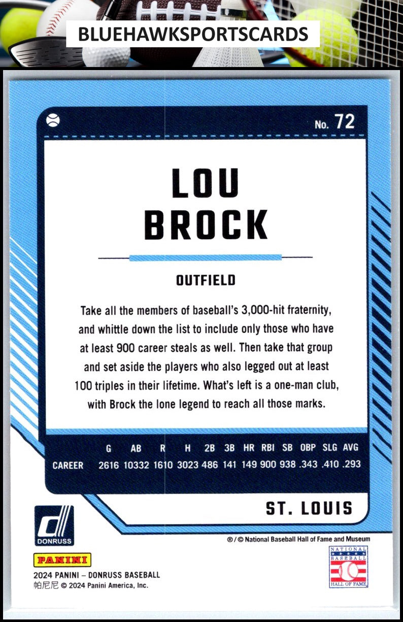 2024 Donruss #72 Lou Brock