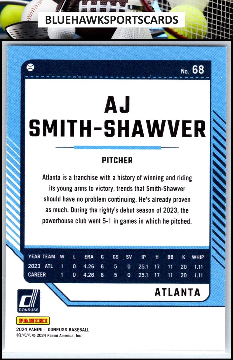 2024 Donruss #68 AJ Smith-Shawver