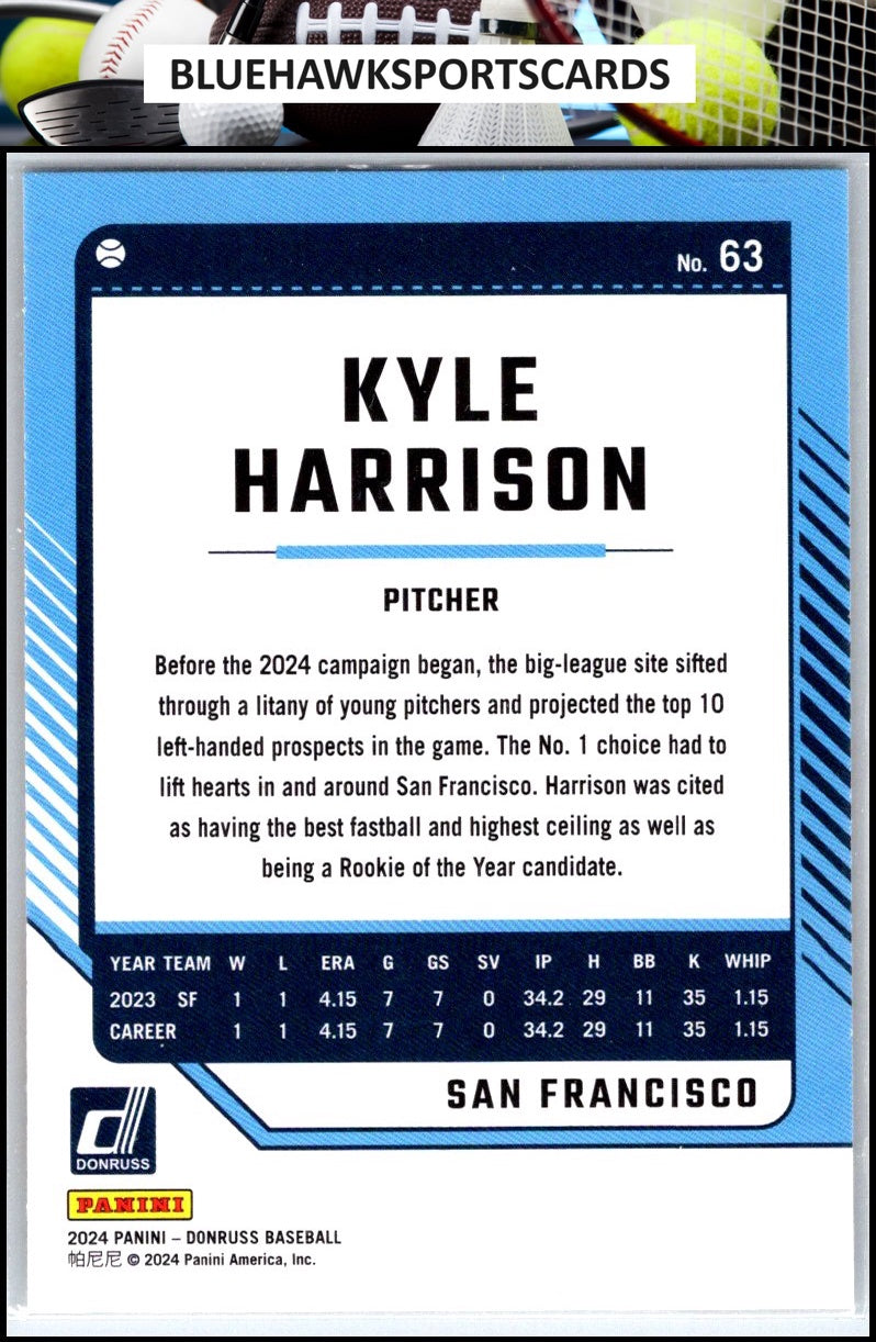 2024 Donruss #63 Kyle Harrison