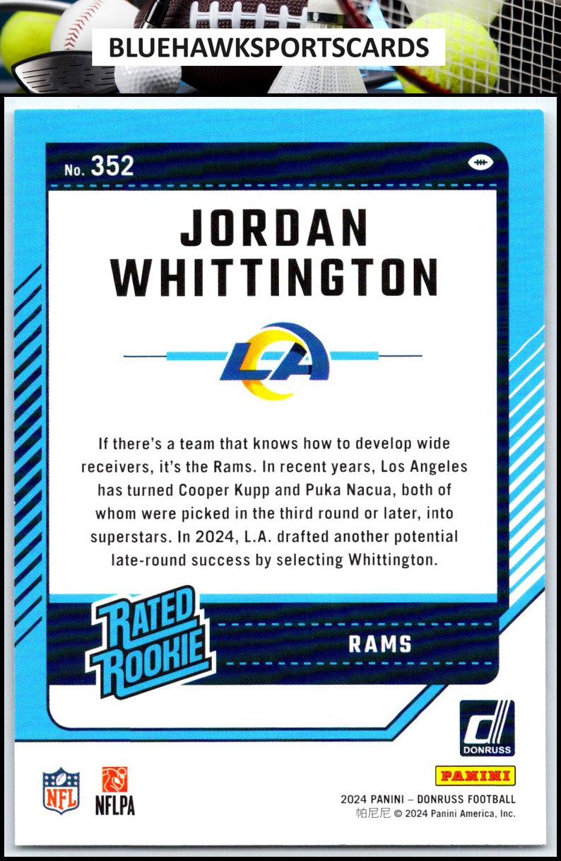 2024 Donruss #352 Jordan Whittington