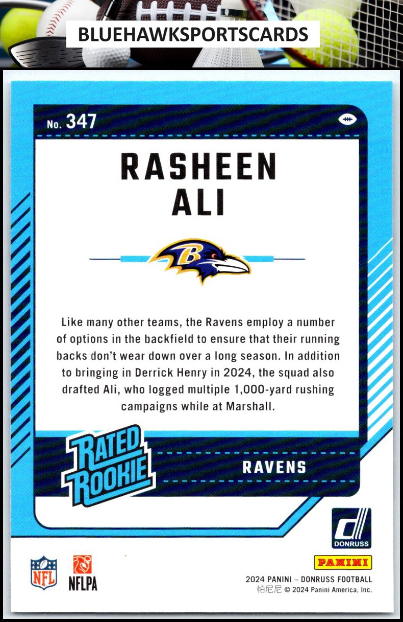 2024 Donruss #347 Rasheen Ali