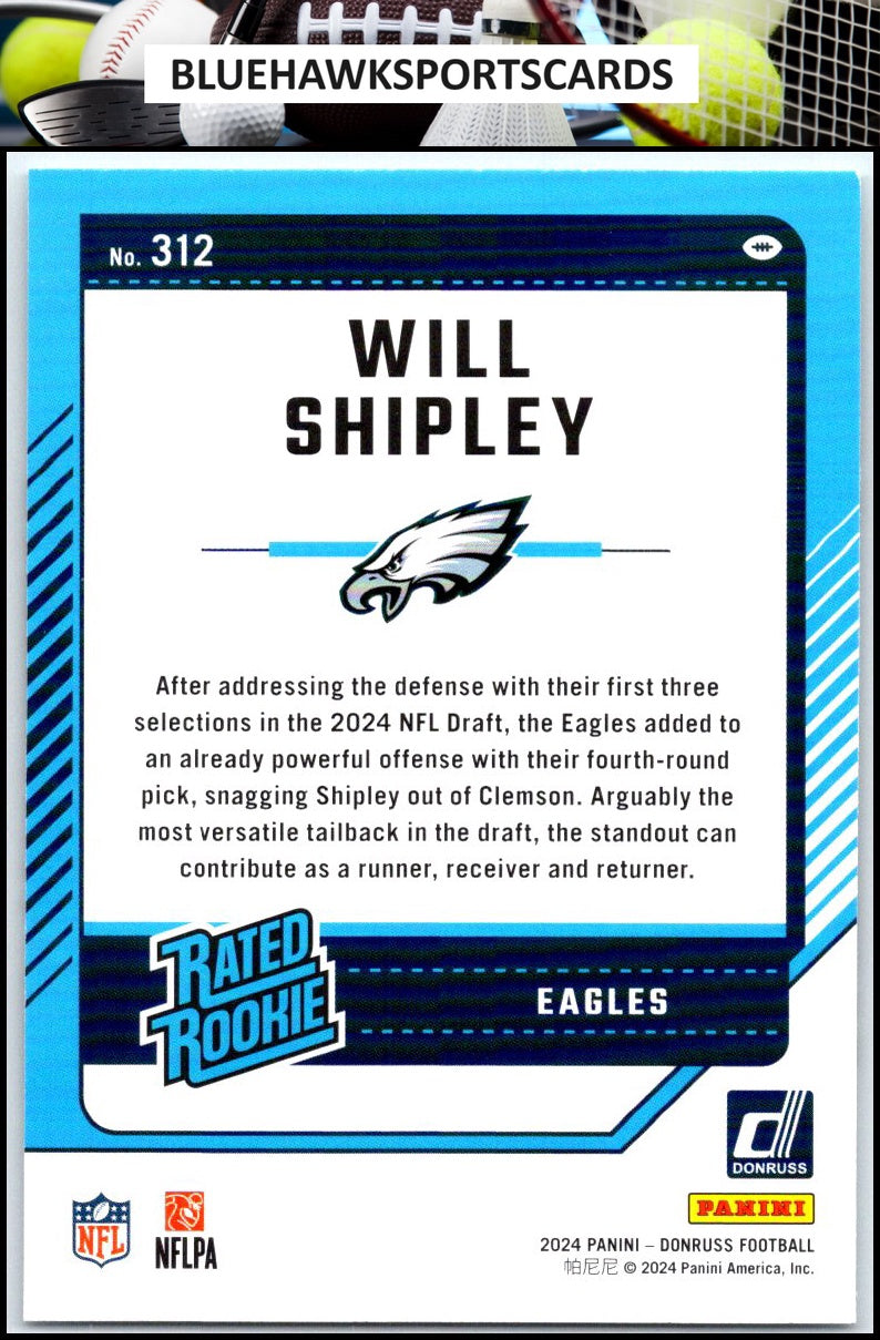 2024 Donruss #312 Will Shipley