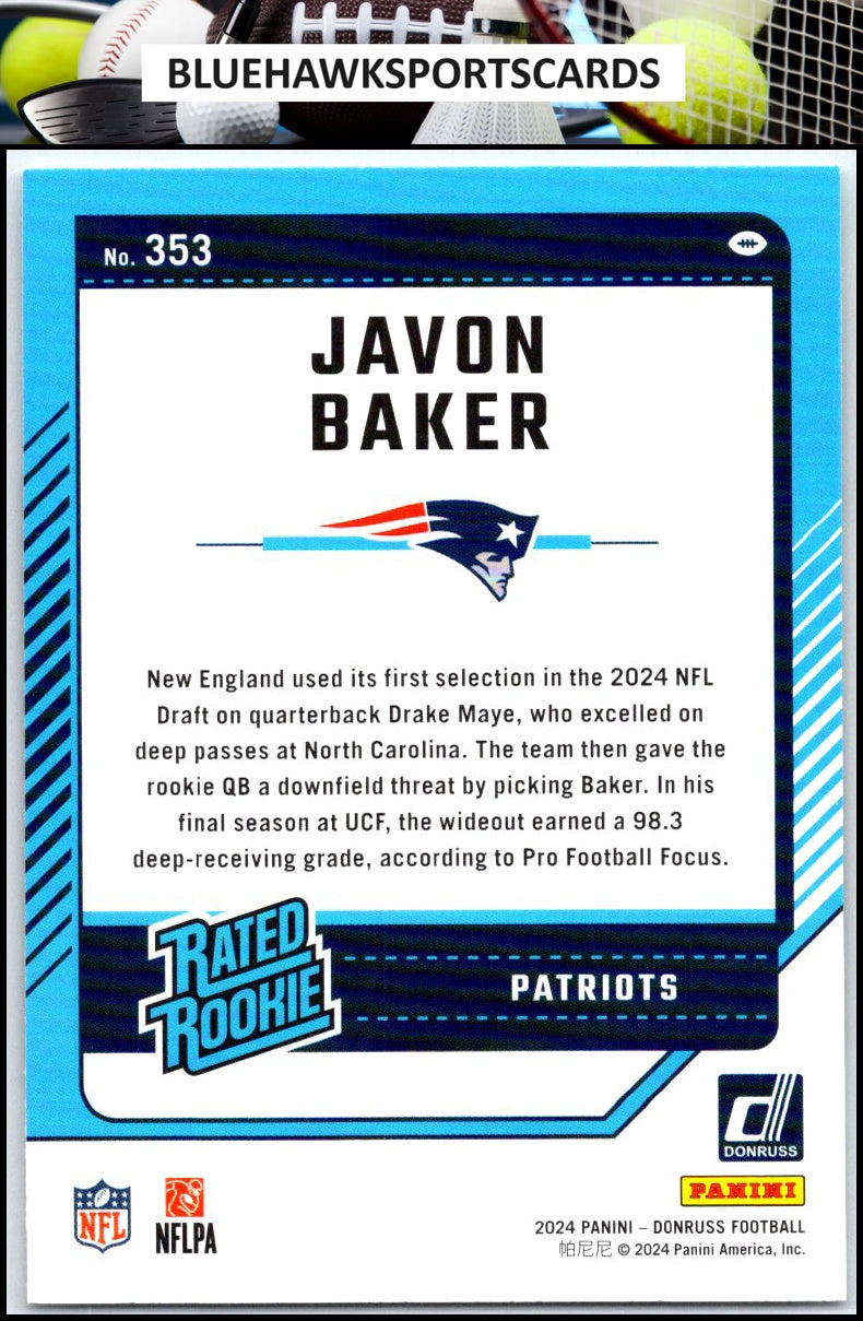 2024 Donruss #353 Javon Baker