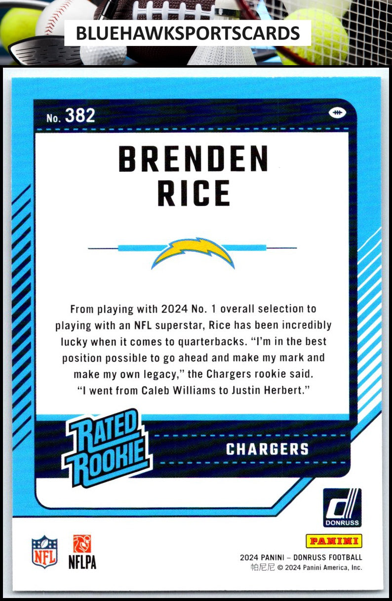 2024 Donruss #382 Brenden Rice