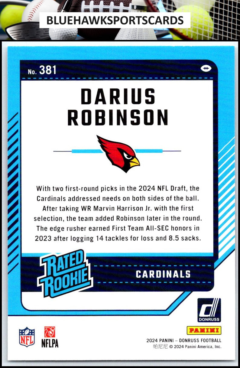 2024 Donruss #381 Darius Robinson