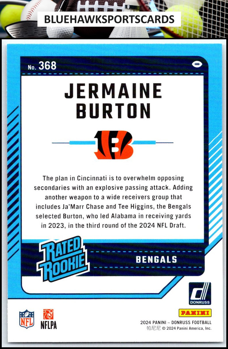 2024 Donruss #368 Jermaine Burton
