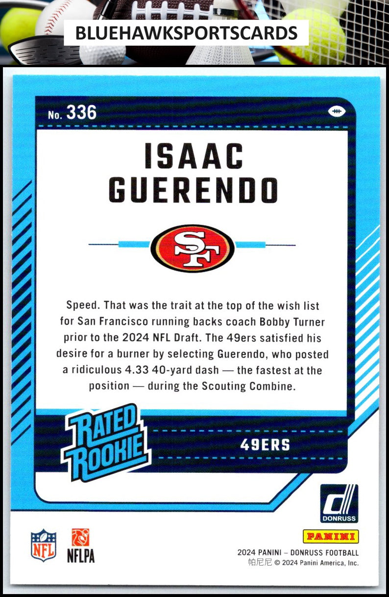 2024 Donruss #336 Isaac Guerendo