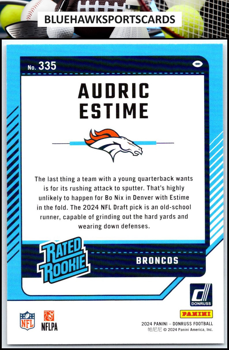 2024 Donruss #335 Audric Estime