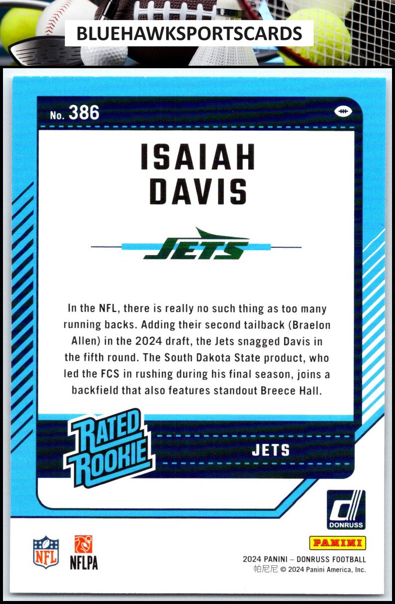2024 Donruss #386 Isaiah Davis