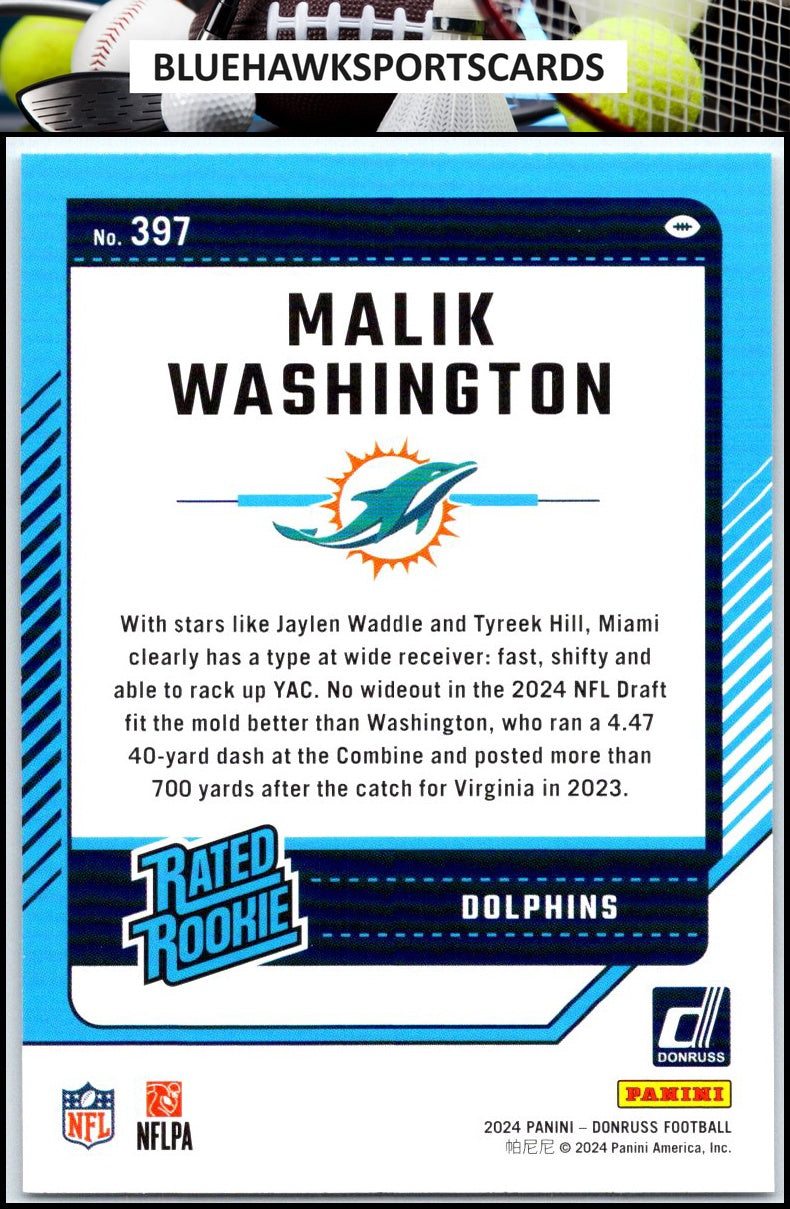 2024 Donruss #397 Malik Washington