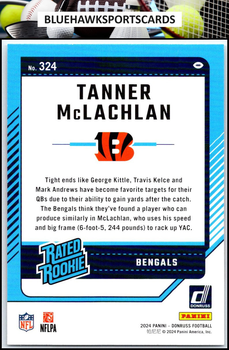 2024 Donruss #324 Tanner McLachlan