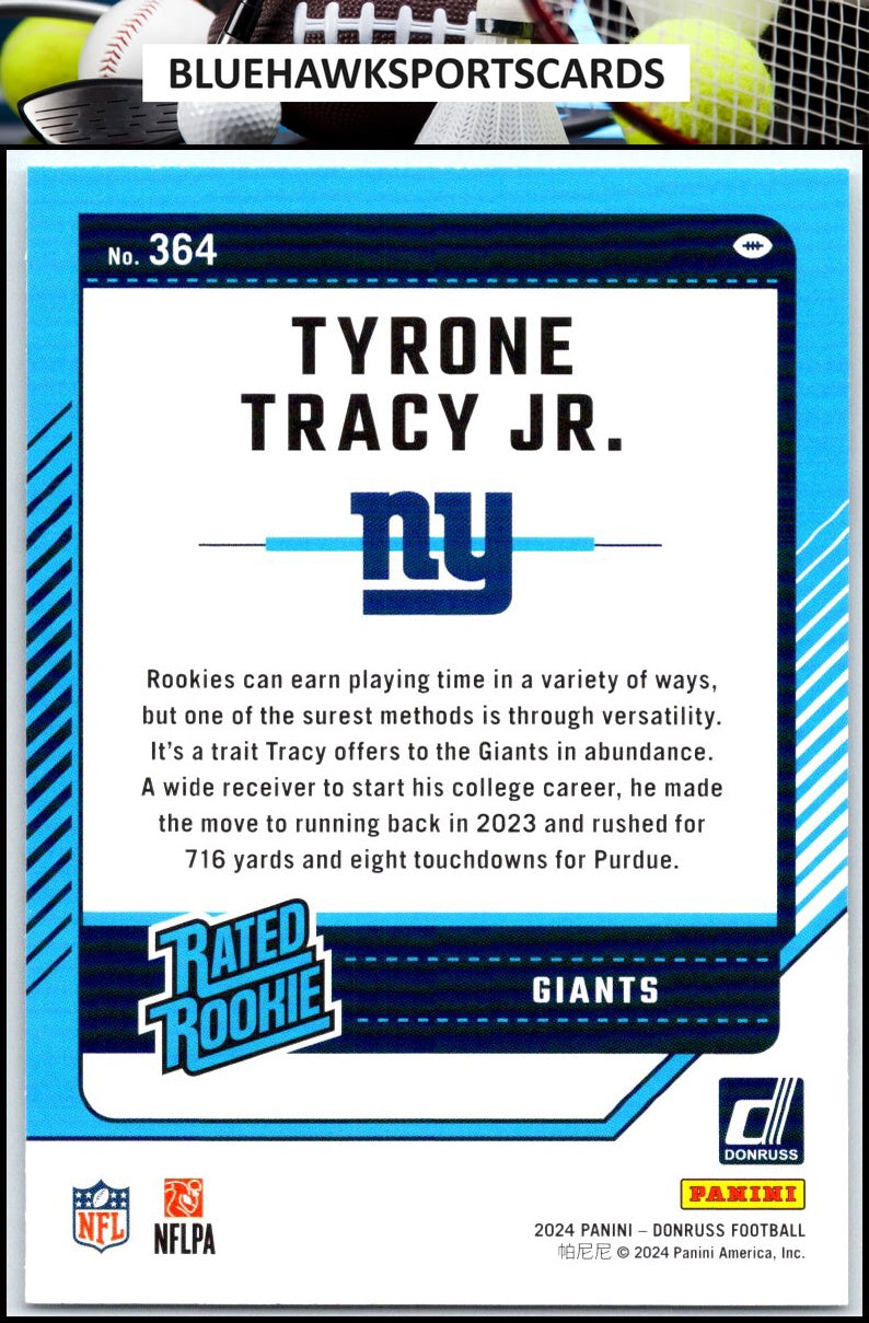 2024 Donruss #364 Tyrone Tracy Jr.