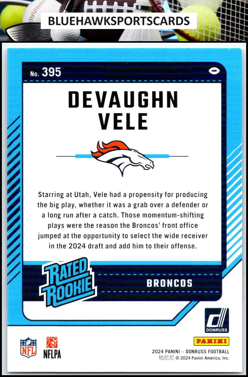 2024 Donruss #395 Devaughn Vele
