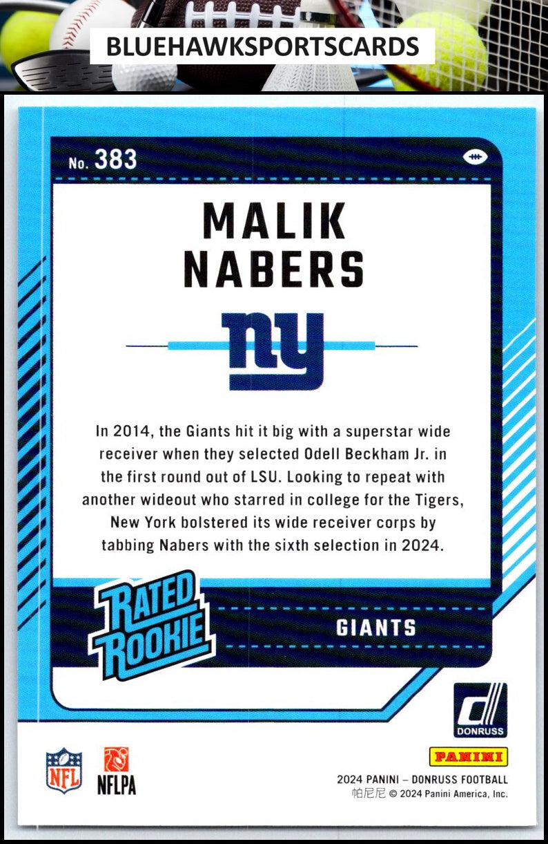 2024 Donruss #383 Malik Nabers