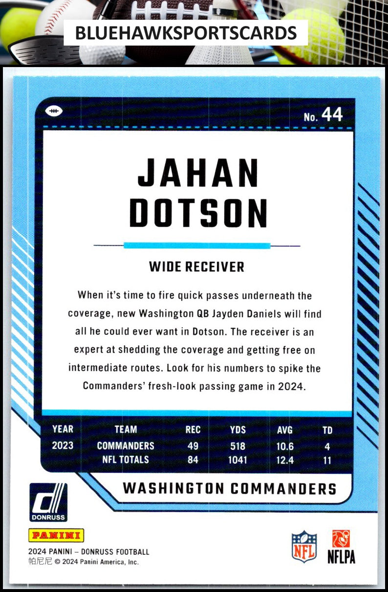 2024 Donruss #44 Jahan Dotson