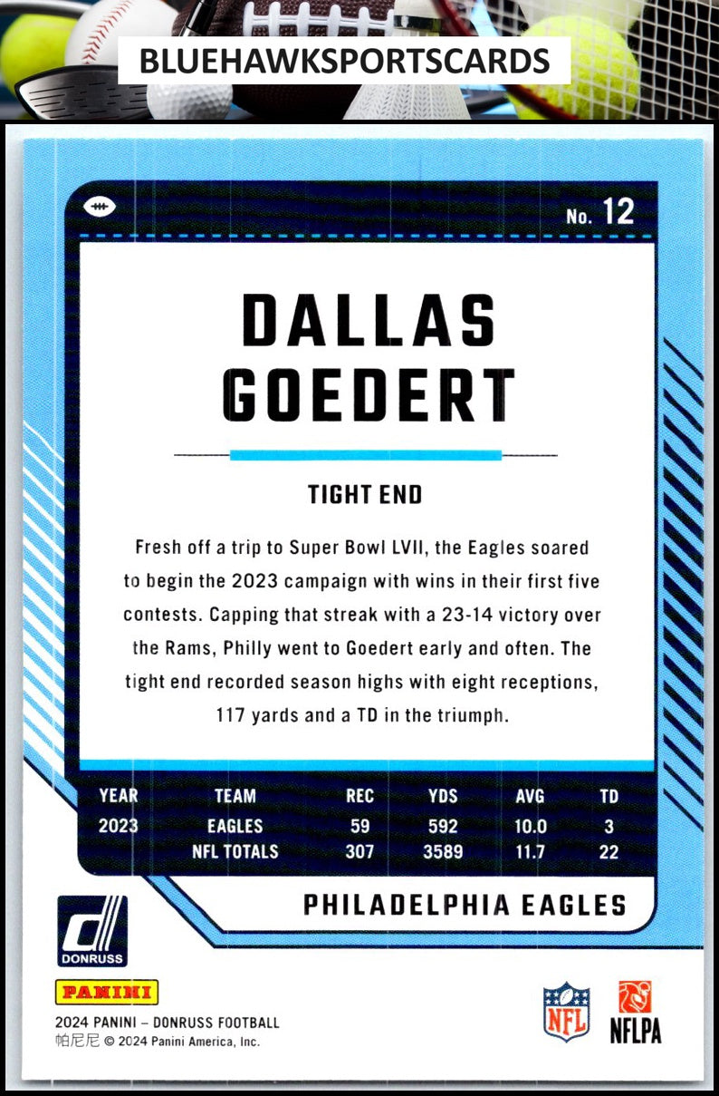 2024 Donruss #12 Dallas Goedert