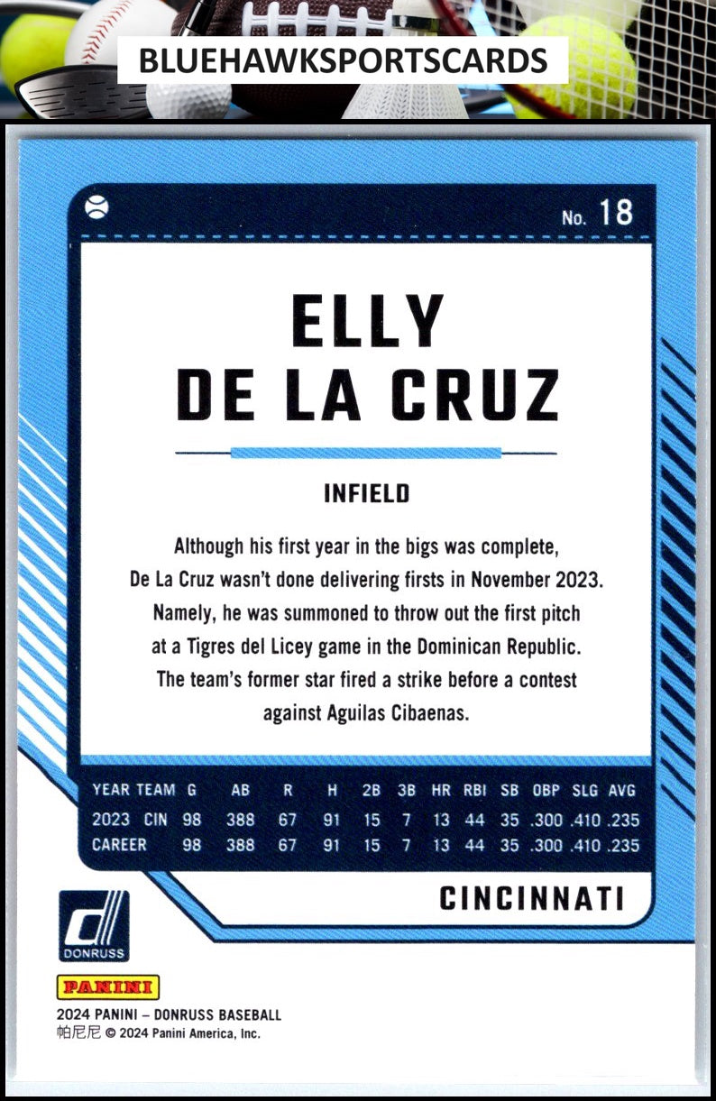 2024 Donruss #18 Elly De La Cruz