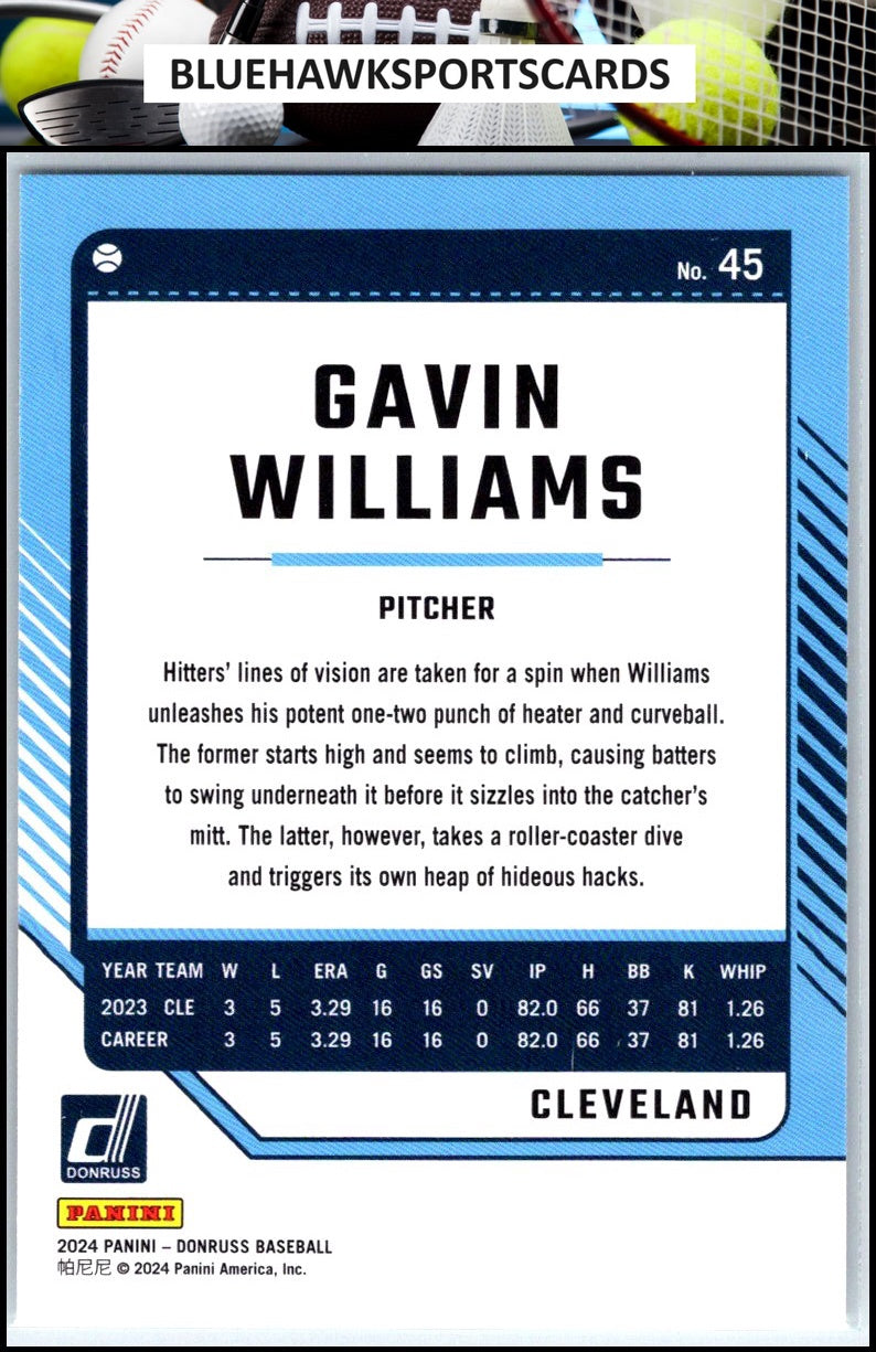 2024 Donruss #45 Gavin Williams