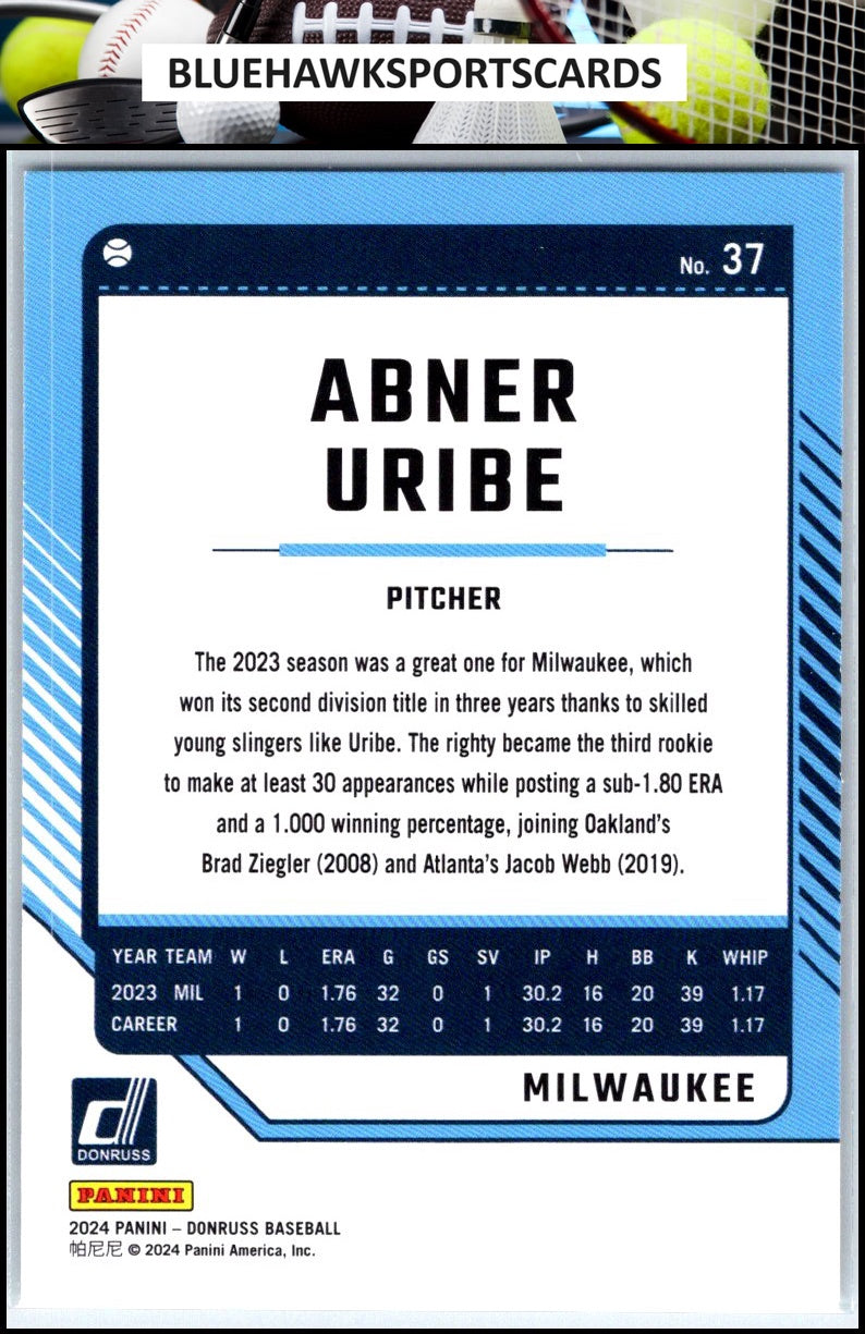 2024 Donruss #37 Abner Uribe