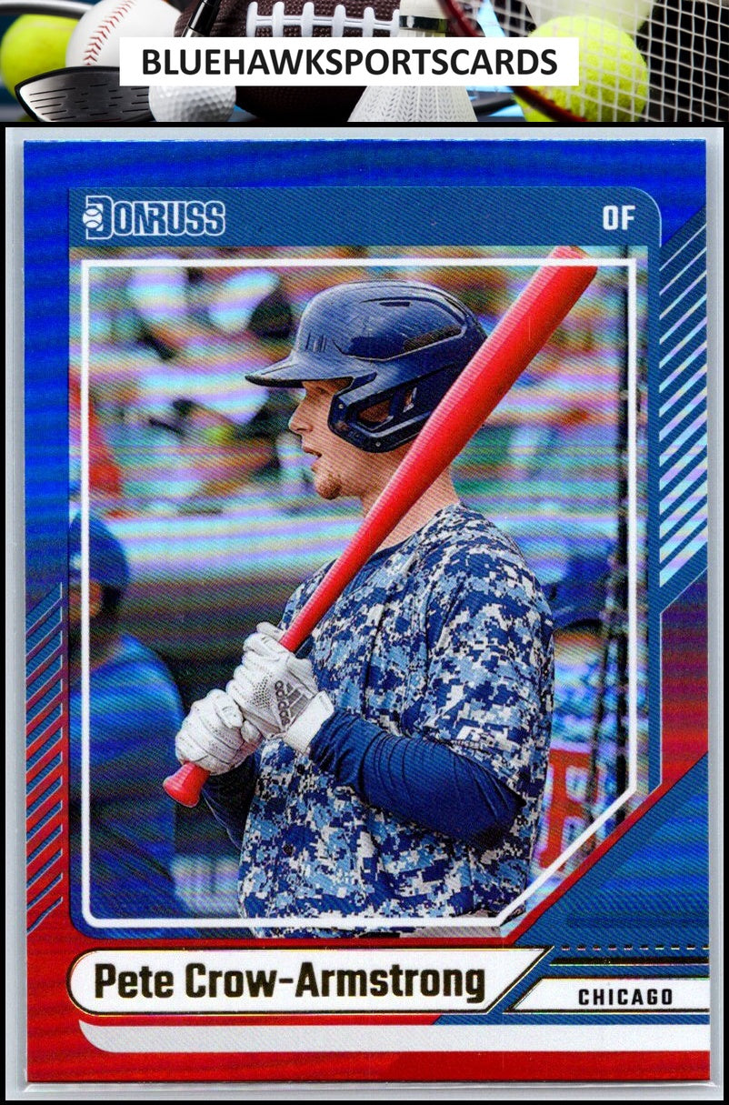 2024 Donruss #85 Pete Crow-Armstrong Red and Blue