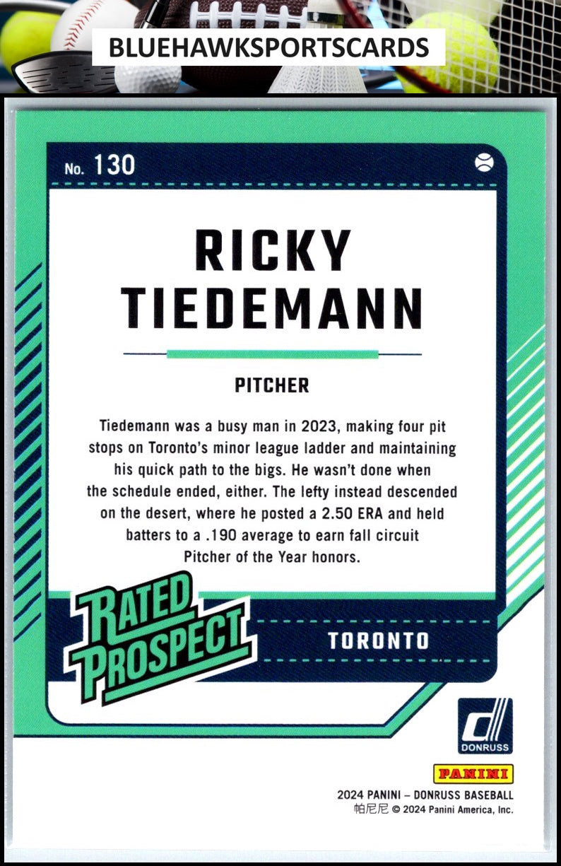 2024 Donruss #130 Ricky Tiedemann