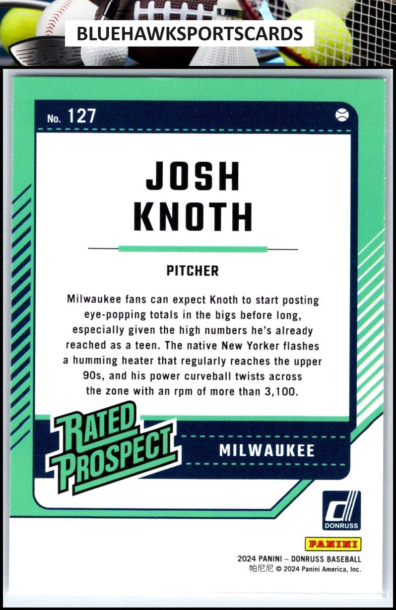 2024 Donruss #127 Josh Knoth