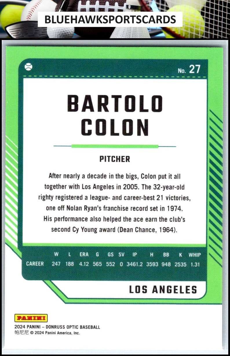 2024 Donruss #27 Bartolo Colon Optic