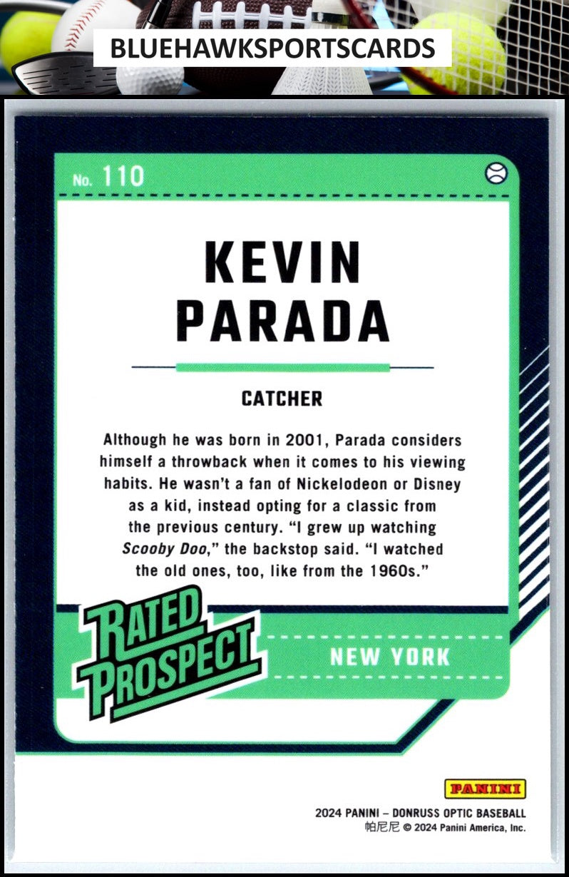 2024 Donruss #110 Kevin Parada Optic