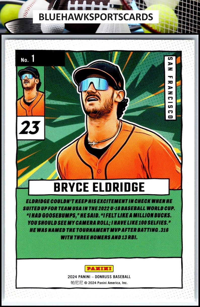 2024 Donruss #1 Bryce Eldridge Diamond Marvels