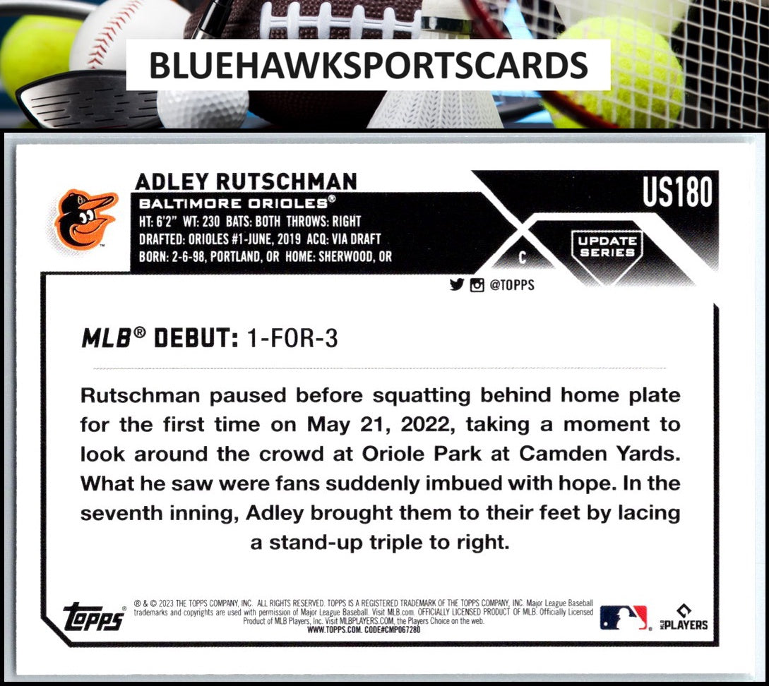 2023 Topps Update #US180 Adley Rutschman