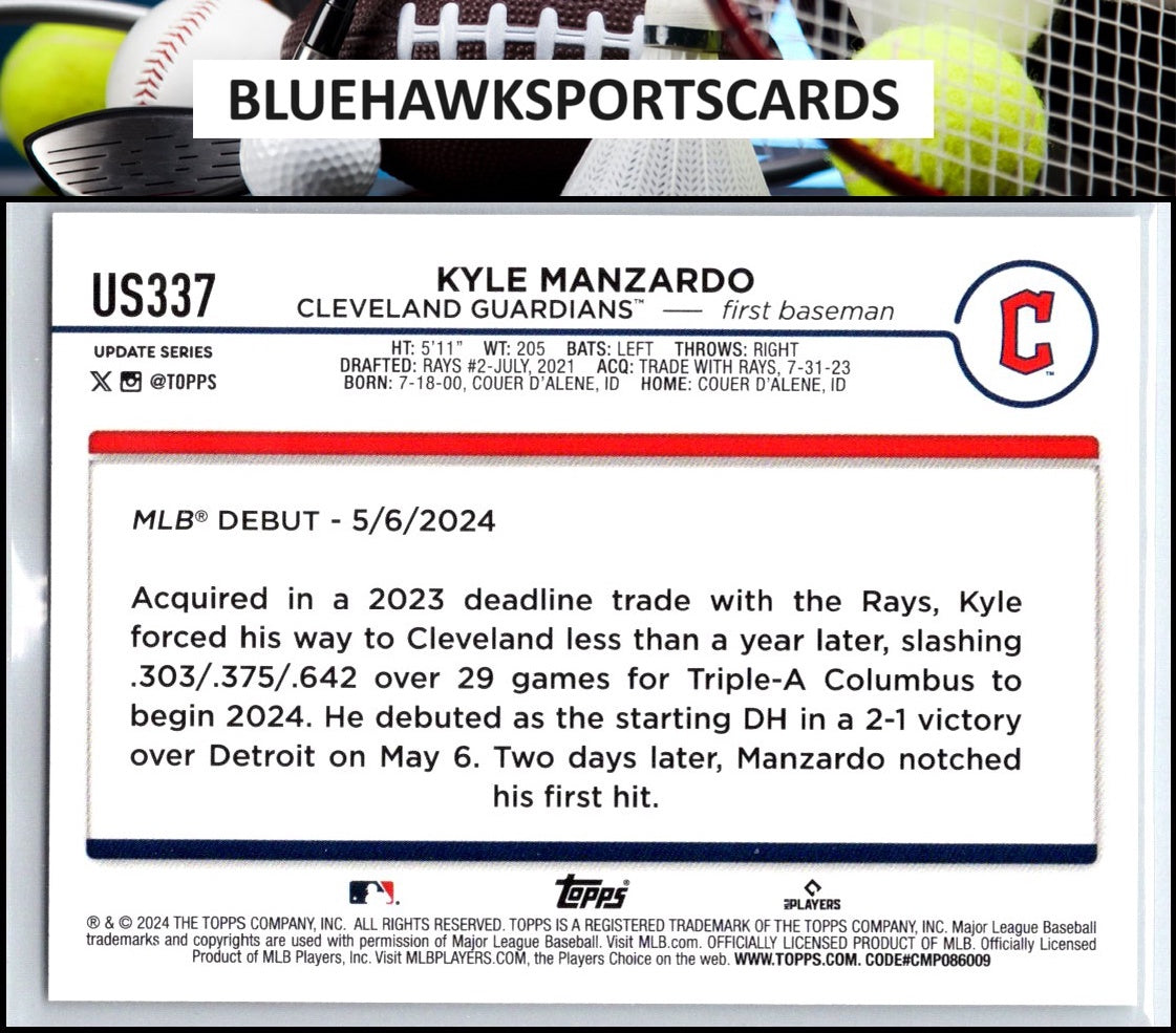 2024 Topps Update #US337 Kyle Manzardo