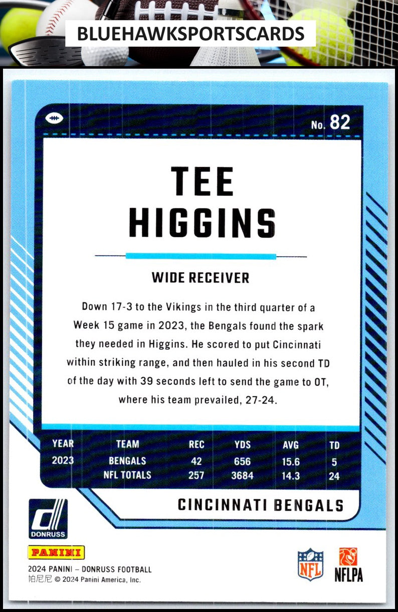 2024 Donruss #82 Tee Higgins