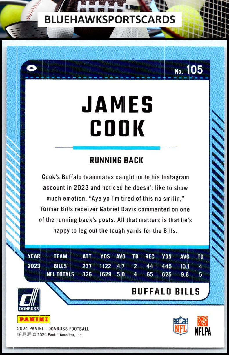 2024 Donruss #105 James Cook