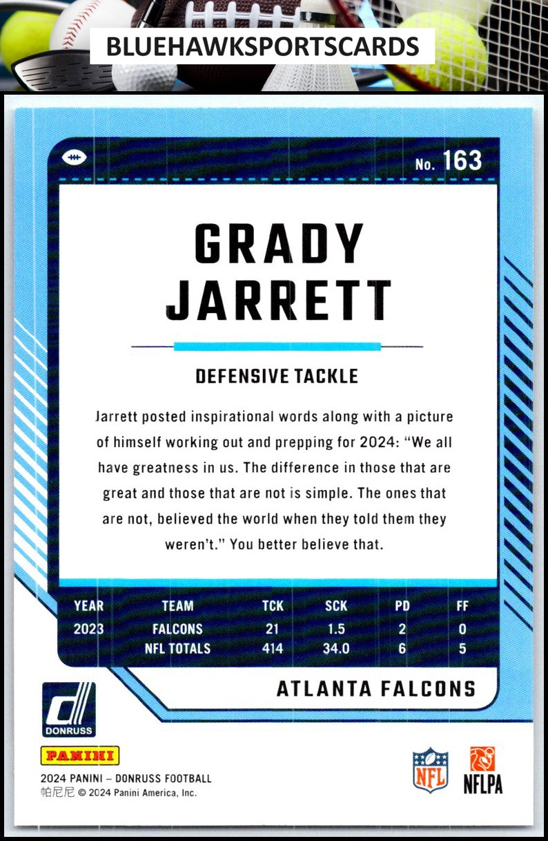 2024 Donruss #163 Grady Jarrett