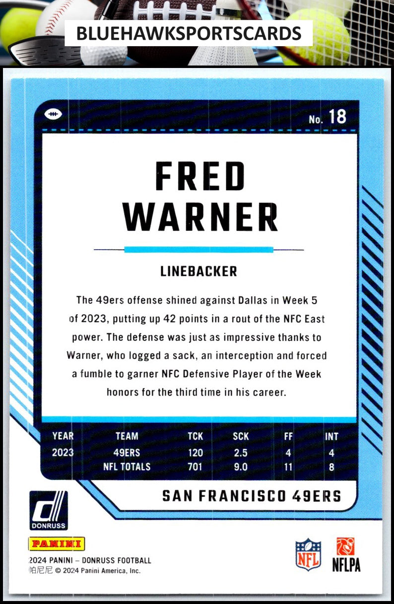2024 Donruss #18 Fred Warner