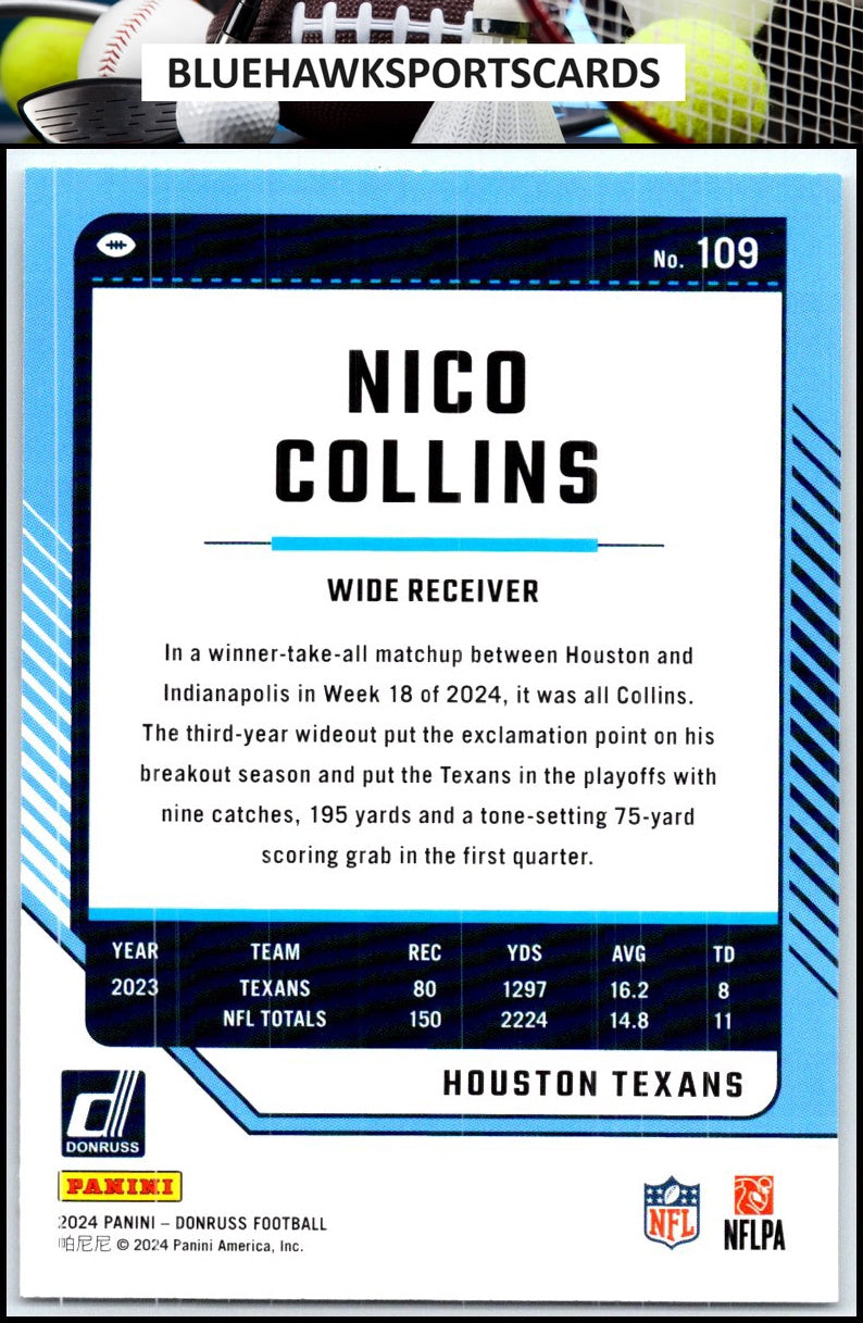 2024 Donruss #109 Nico Collins