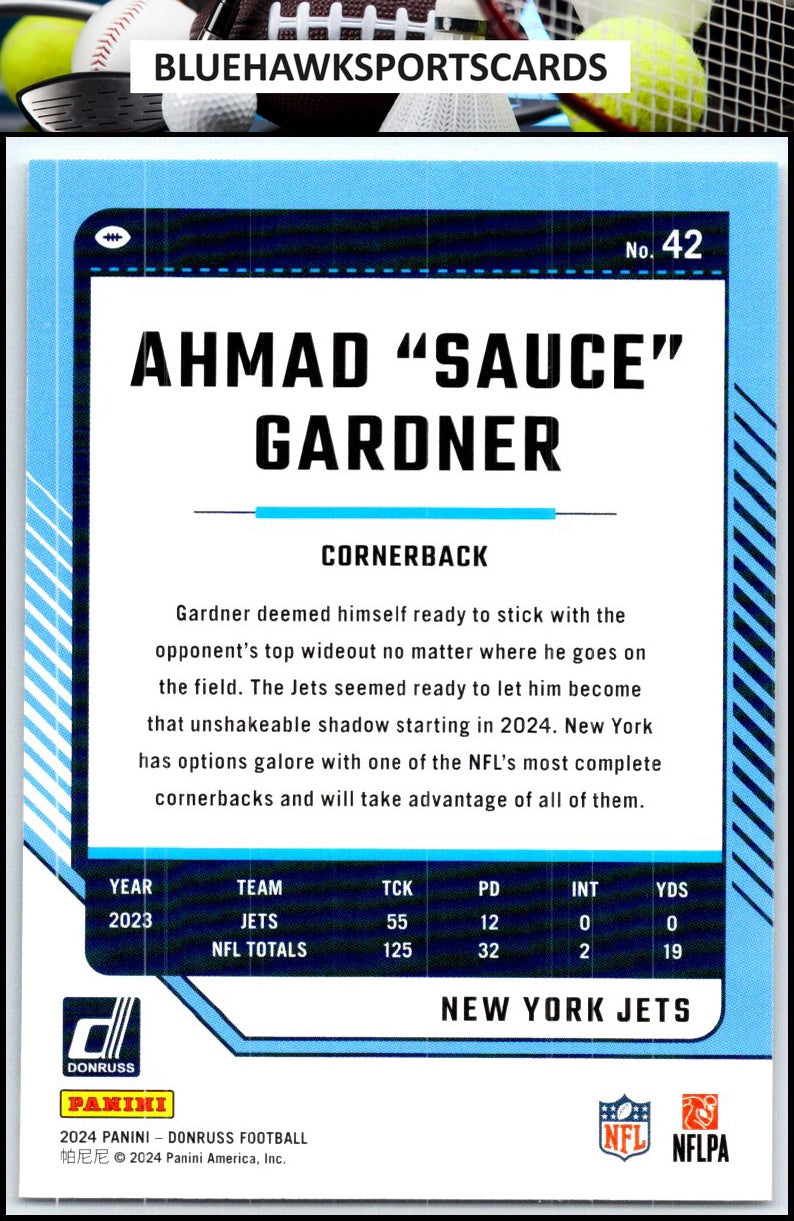 2024 Donruss #42 Ahmad "Sauce" Gardner