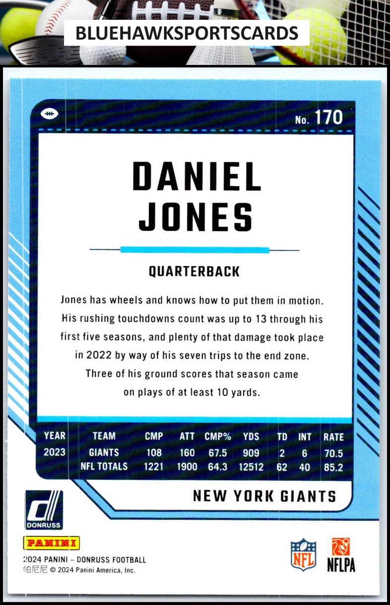 2024 Donruss #170 Daniel Jones