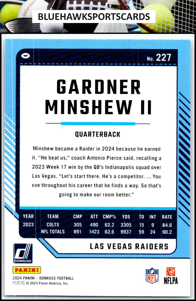 2024 Donruss #227 Gardner Minshew II