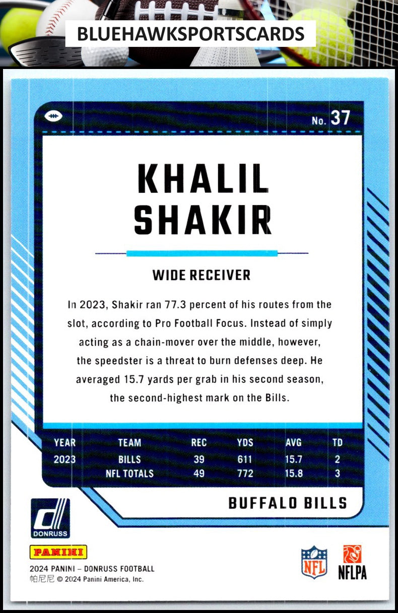 2024 Donruss #37 Khalil Shakir