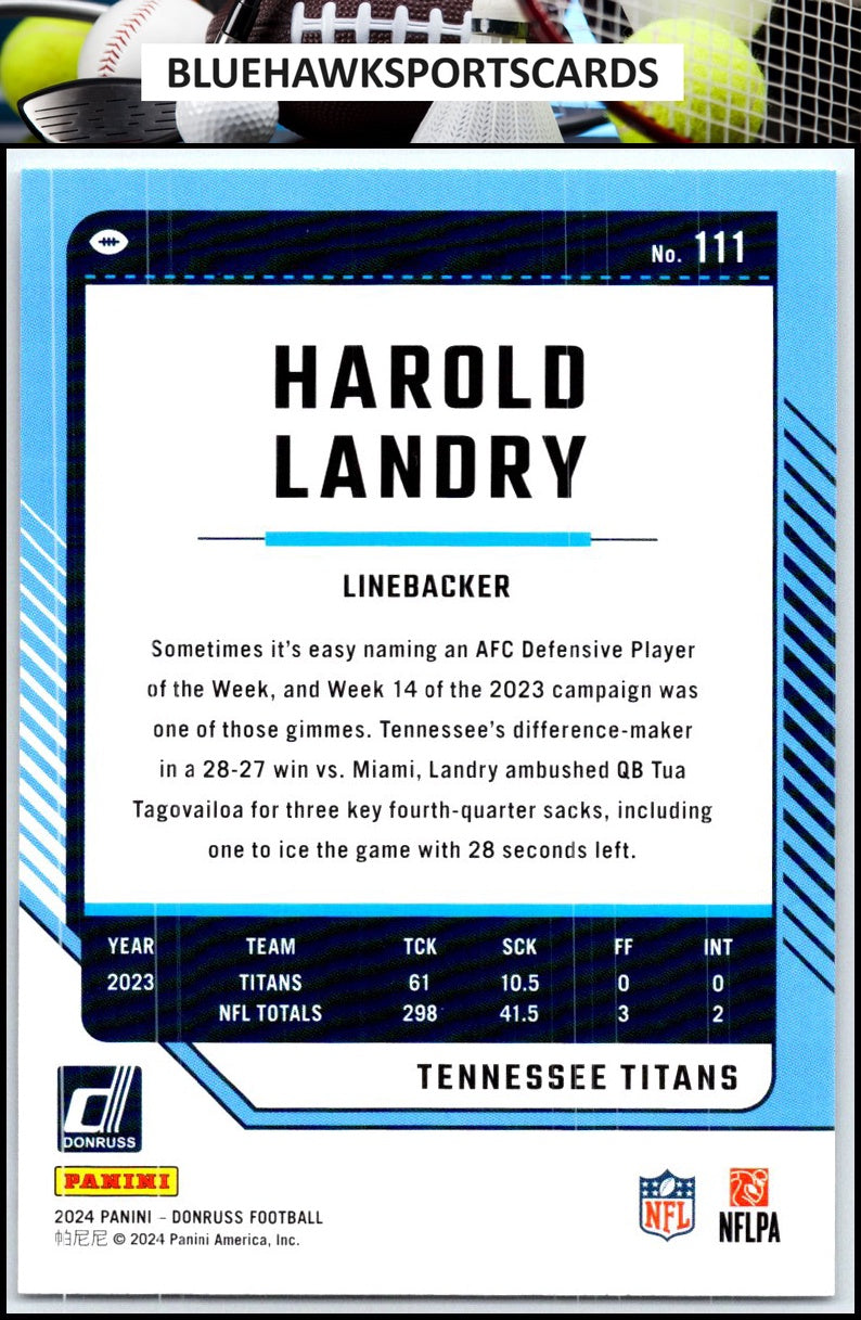 2024 Donruss #111 Harold Landry