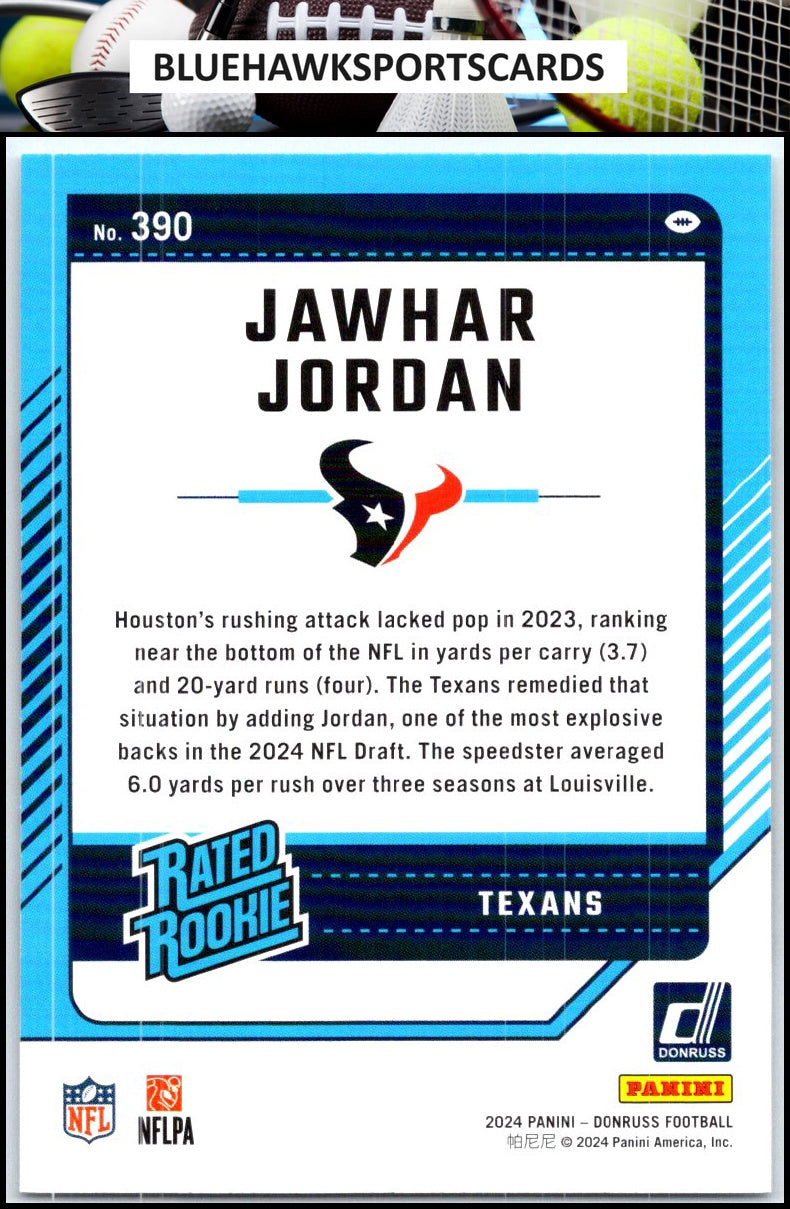 2024 Donruss #390 Jawhar Jordan