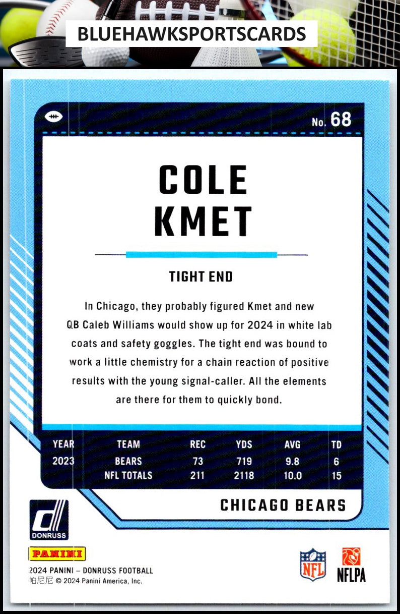 2024 Donruss #68 Cole Kmet