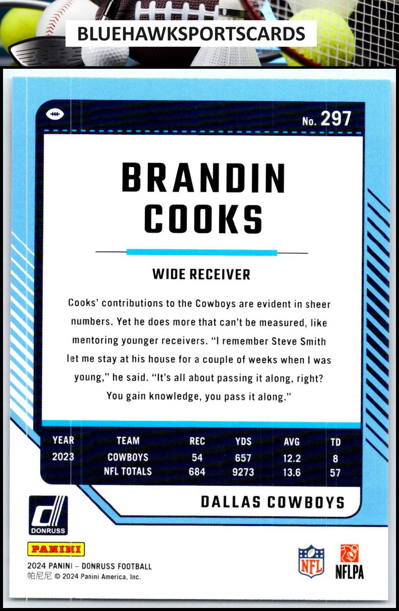 2024 Donruss #297 Brandin Cooks
