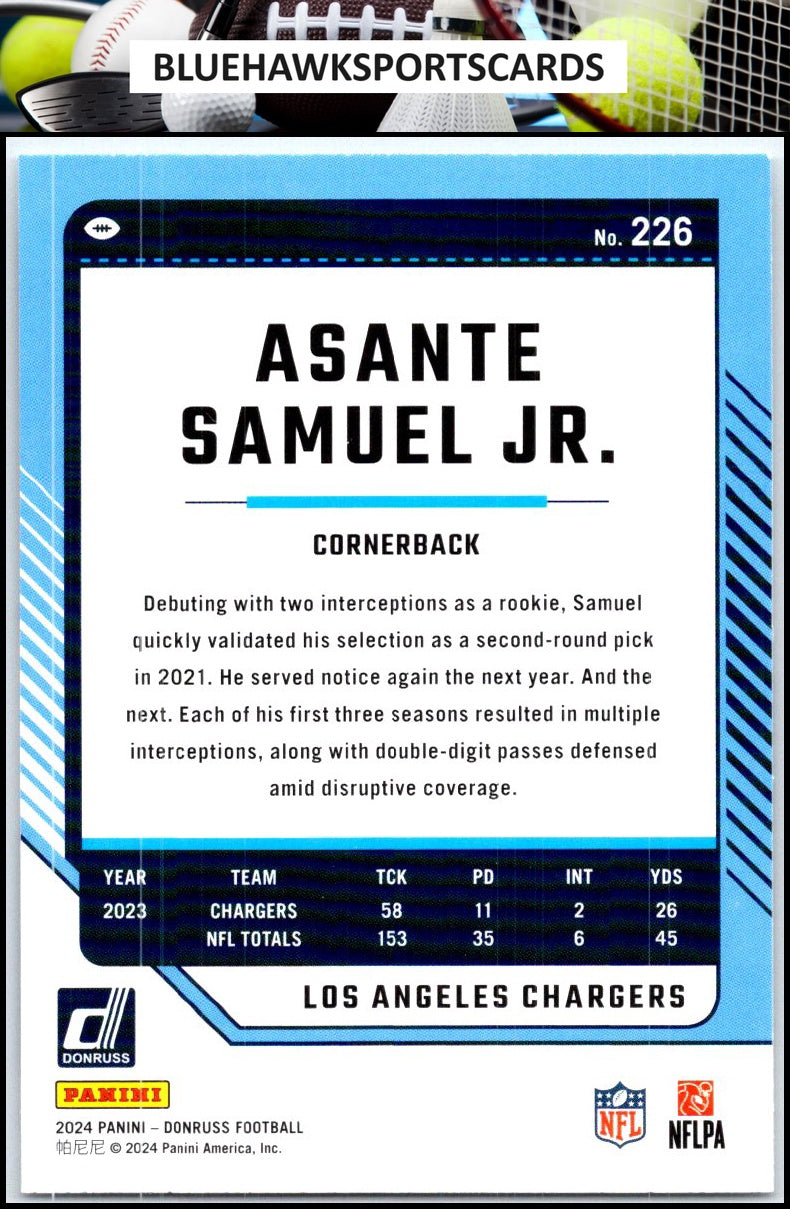 2024 Donruss #226 Asante Samuel Jr.